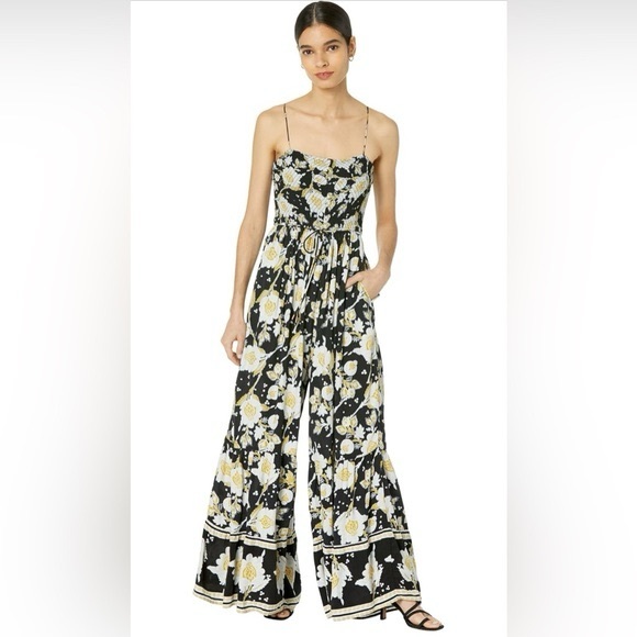 Free People Pants - Free People Little of Your Love Jumpsuit in Moonless Combo Sz L